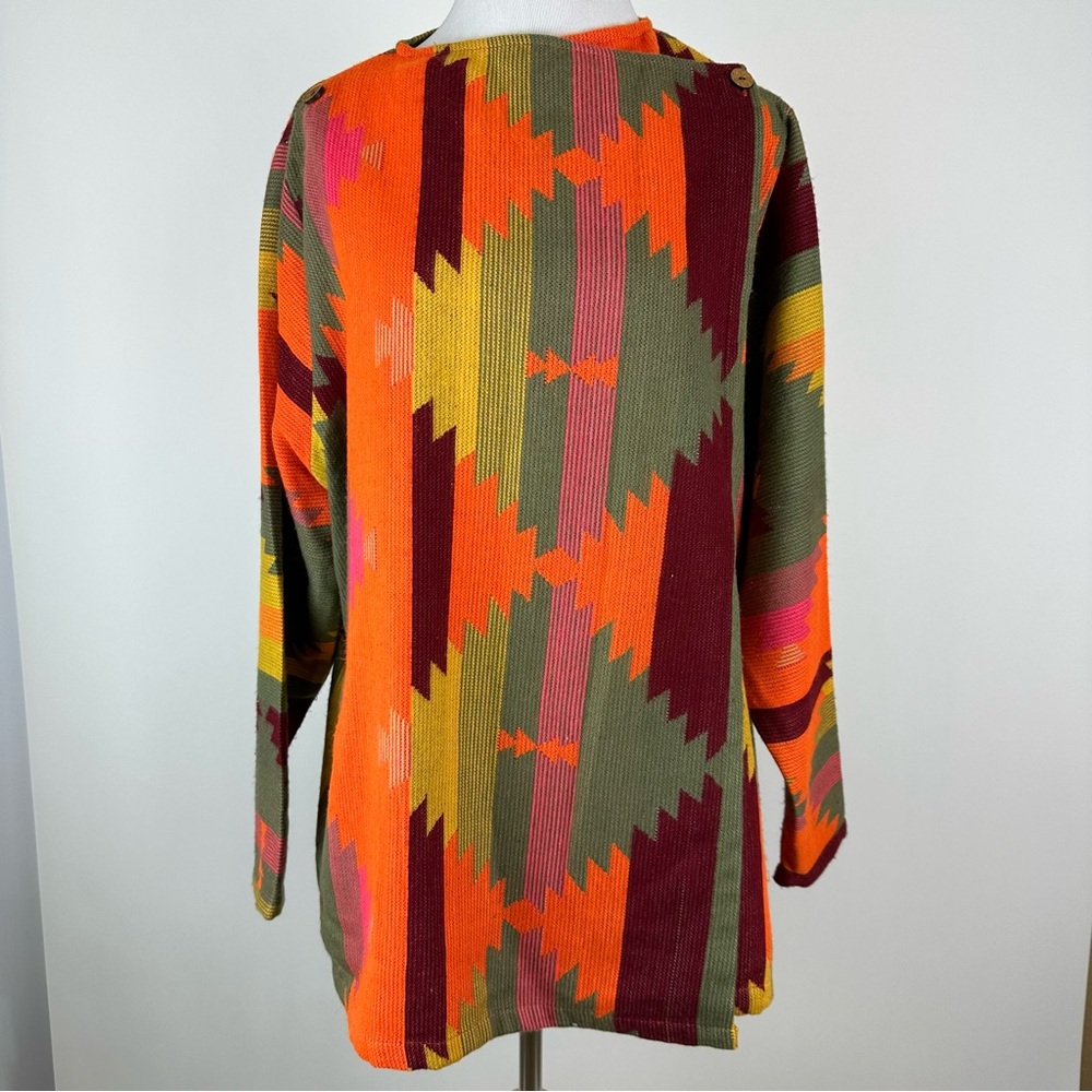 Tamsy Western Aztec Print Lightweight Jacket One Size